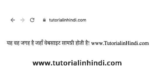 HTML टैग का उदाहरण (Example of HTML Tags in Hindi)