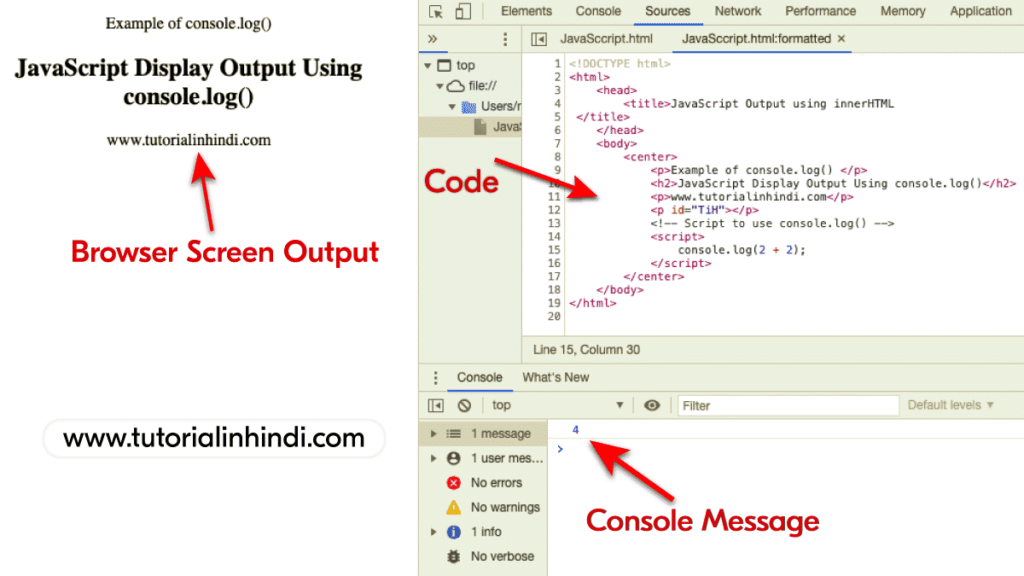 JavaScript-console-log-output