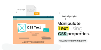 CSS text in hindi