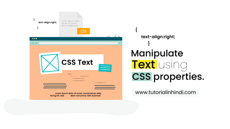 CSS Text in Hindi (Text formatting) - Tutorial in Hindi