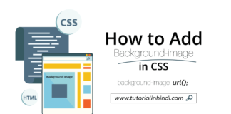 How to add background image in css in hindi