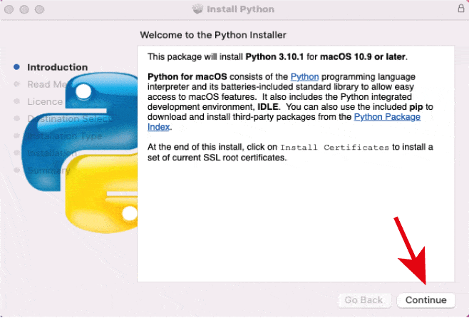 Install python on macOS in hindi