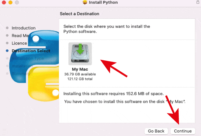 process to install python on mac