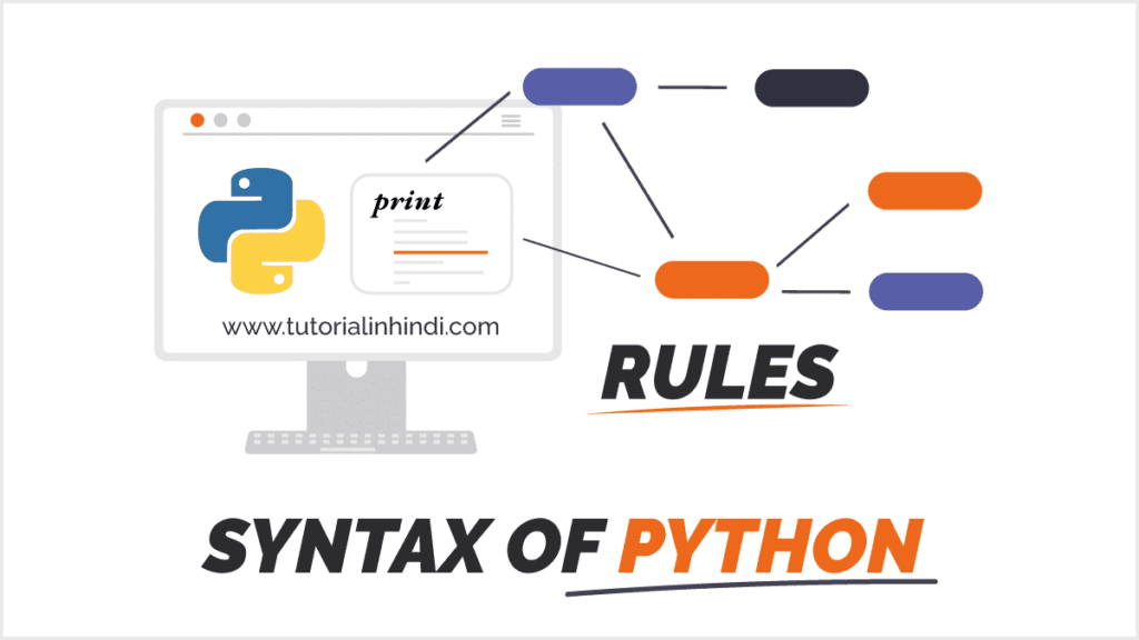 Syntax of python in hindi (पाइथन का सिंटैक्स)