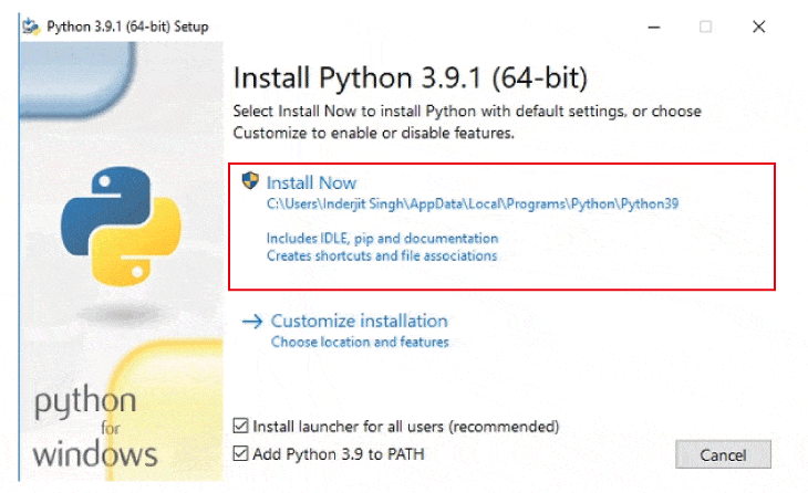 windows me python kaise install kare