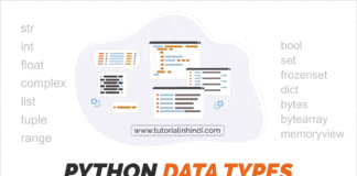 Python Data Types in Hindi (पाइथन के डेटा प्रकार)