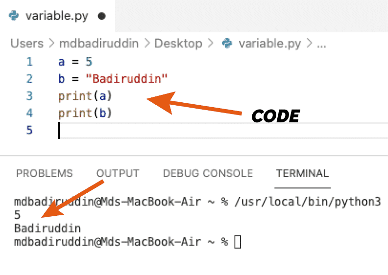 How to create python variables in hindi