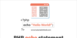 PHP echo Statement in Hindi (PHP में echo क्या है)