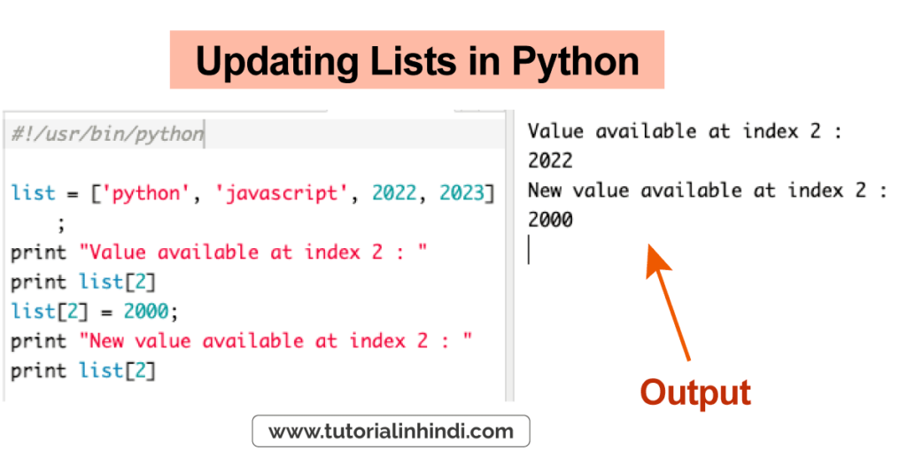 Updating Lists in Python