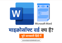 MS Word in Hindi – एमएस वर्ड क्या है? पूरी जानकारी Microsoft Word का परिचय (Microsoft Word in Hindi)
