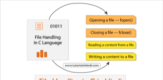 सी में फाइल हैंडलिंग क्या है (File handling in C in Hindi)