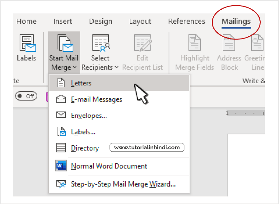 मेल मार्ज का उपयोग कैसे करें (How to use Mail Marge in Hindi)