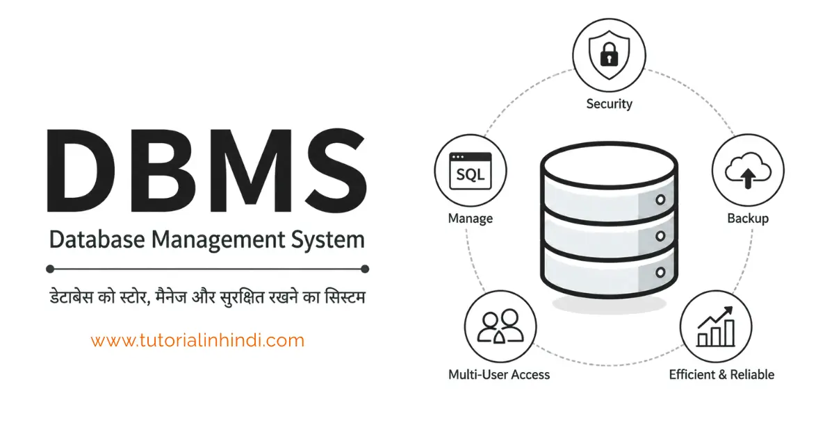 डेटाबेस मैनेजमेंट सिस्टम क्या है (Database Management System in Hindi)